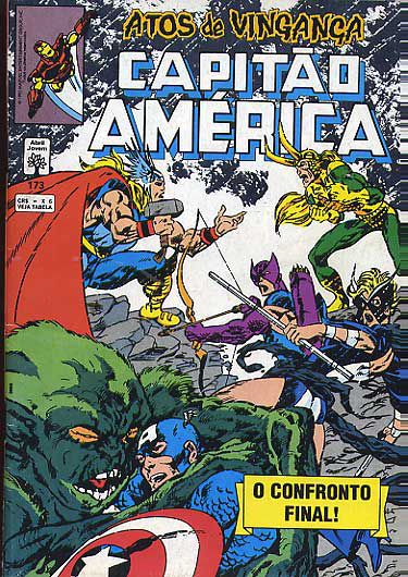 Gibi Capitão América #173 Autor (1993) [usado]