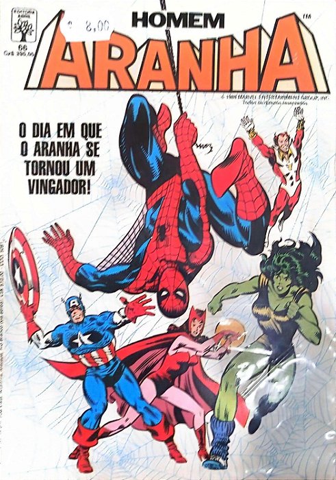 Gibi Homem-aranha #66 Autor (1988) [usado]