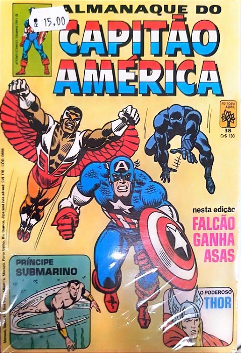 Gibi Almanaque do Capitão América #38 Formatinho Autor (1982) [usado]