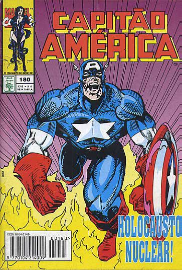Gibi Capitão América #180 Formatinho Autor (1994) [usado]