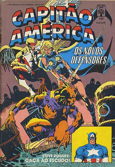 Gibi Capitão América #103 Formatinho Autor (1987) [usado]