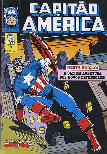 Gibi Capitão América # 139 Formatinho Autor (1990) [usado]