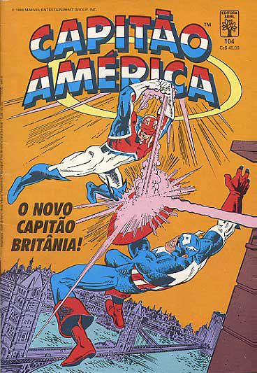Gibi Capitão América # 104 Formatinho Autor (1988) [usado]