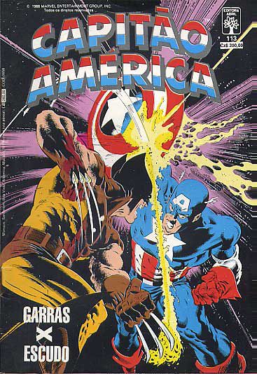 Gibi Capitão América # 113 Formatinho Autor (1988) [usado]