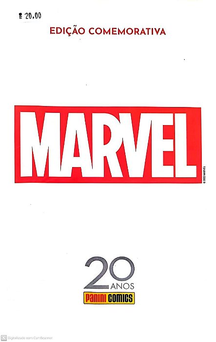 Gibi Edição Comemortatia Marvel: 20 Anos Panini Comics Autor (2022) [usado]