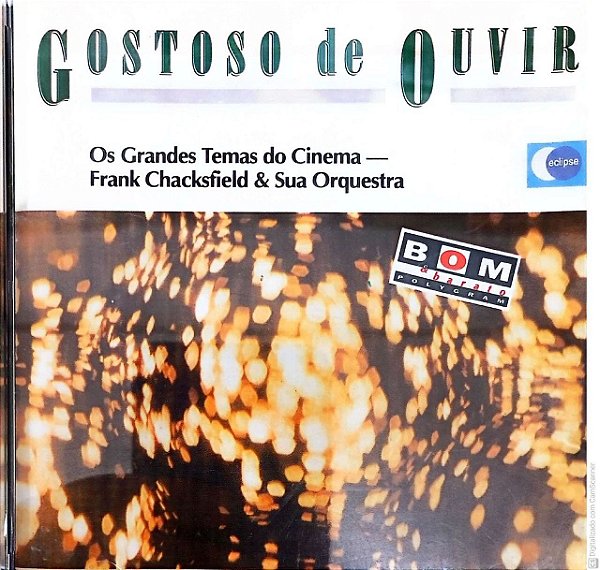 Cd Gostoso de Ouvir - os Grandes Temas do Cinema Interprete Frank Chckfield e sua Orquestra (1993) [usado]