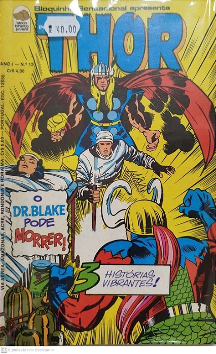 Gibi o Poderoso Thor #12 Formatinho Autor (1976) [usado]