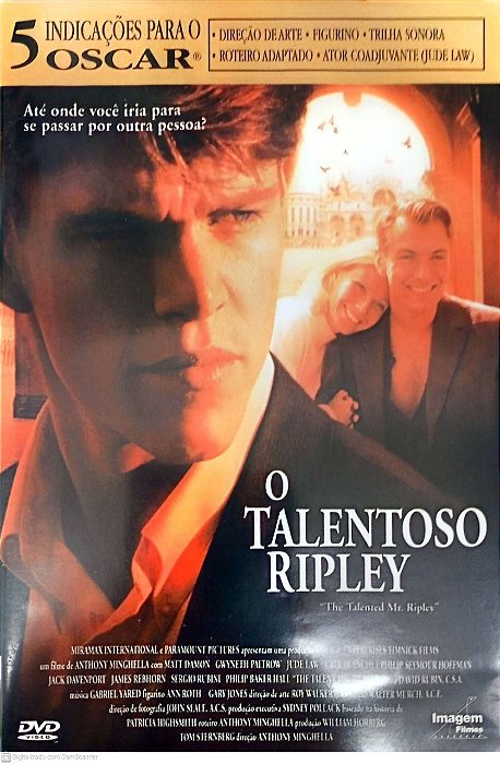 Dvd o Talentoso Ripley Editora Anthony Minguella [usado]