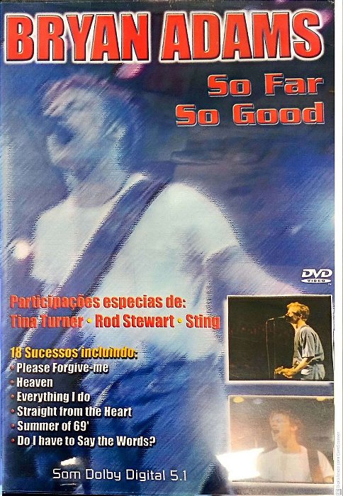 Dvd Bryan Adams - So Far So Good Editora Bryan [usado]