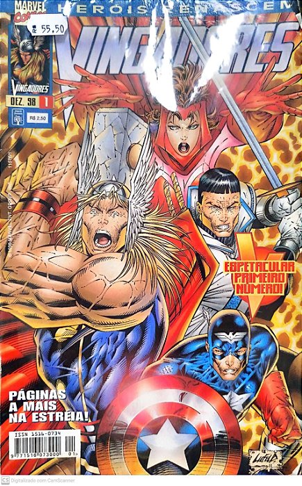 Gibi Heróis Renascem Vingadores - Minissérie Completa em 12 Edições Autor (1999) [usado]