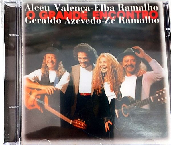 Cd o Grande Encontro Interprete Alceu Valença, Elba Ramalho , Geraldo Azevedo e Zé Ramalho [usado]