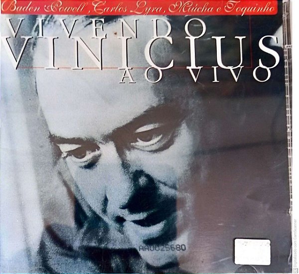 Cd Vivendo Vinicius ao Vivo Interprete Baden Powell , Carlos Lyra , Miúcha e Toquinho (1999) [usado]