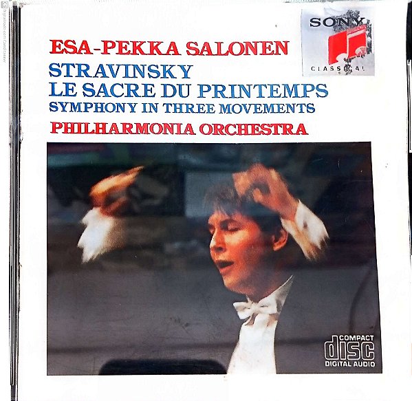 Cd Igor Stravinsky - a Sagração da Primavera Interprete Orquesra Philhsrmonia Esa-pekka Salomen (1990) [usado]
