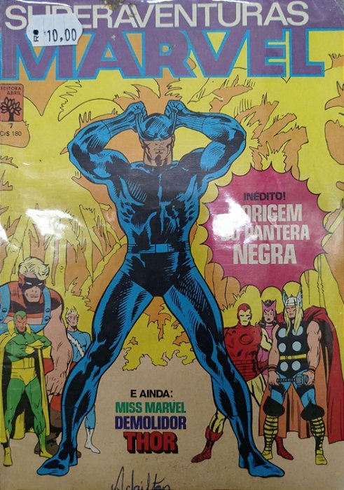 Gibi Superaventuras Marvel #7 - Formatinho Autor (1983) [usado]
