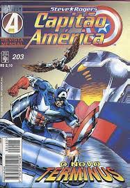 Gibi Capitão América #203 - Formatinho Autor (1996) [usado]