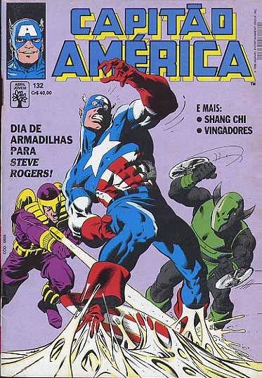 Gibi Capitão América # 132 - Formatinho Autor (1990) [usado]