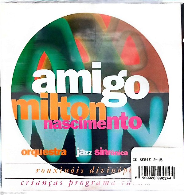 Cd Amigo Milton Nascimento Interprete Orquestra Jazzz Sinfonica (1996) [usado]