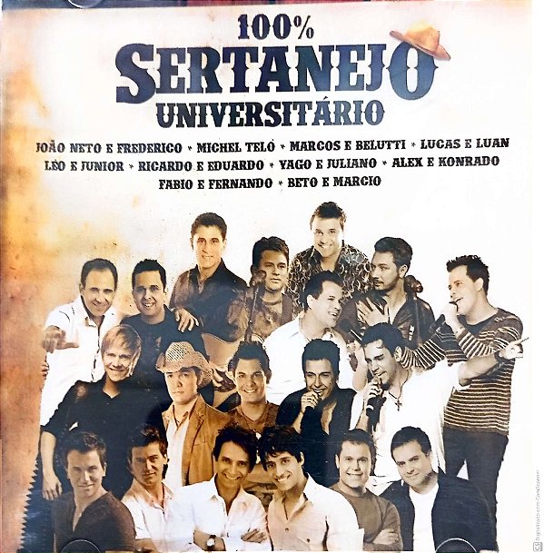 Cd 100 % Sertanejo Universitário Interprete Varios (2010) [usado]