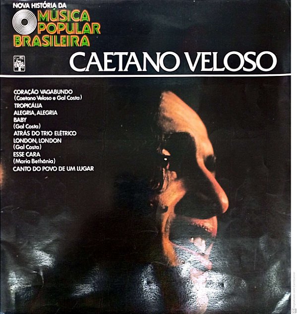 Disco de Vinil Caetano Veloso - Nova Historia Popular Brasileira Interprete Caetano Veloso (1977) [usado]