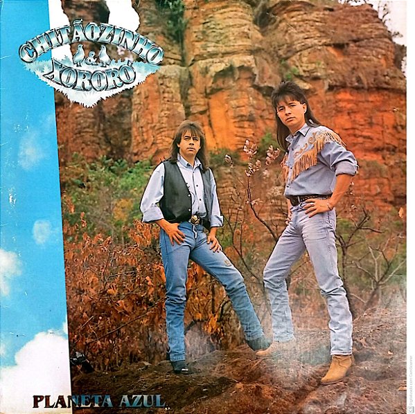 Disco de Vinil Chitãozinho e Xororo - Planeta Azul Interprete Chitãozinho e Xororo (1991) [usado]