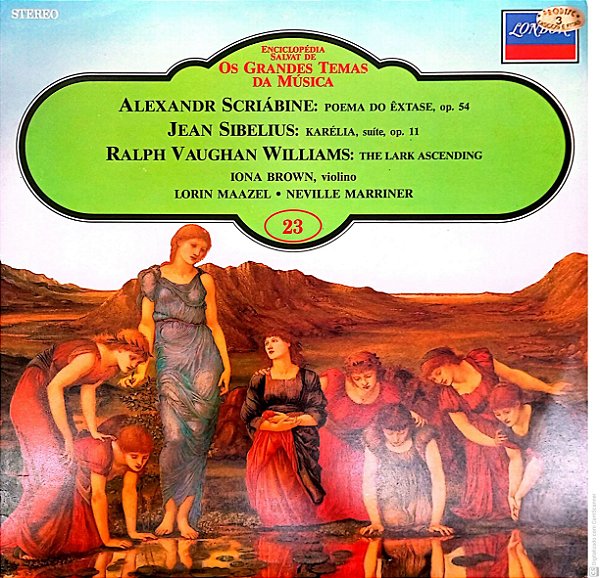 Disco de Vinil os Grandes Temas da Musica - Alexandrs Criabine Interprete Iona Brow Violino , Lorin Maazel , Neville Marriner [usado]