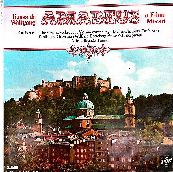 Disco de Vinil Amadeus - o Filme de Mozart Interprete Orchestra Of The Vienna Volksoper (1985) [usado]
