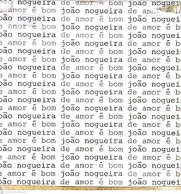 Disco de Vinil João Nogueira 1985 Disco Promocional Interprete João Nogueira (1985) [usado]