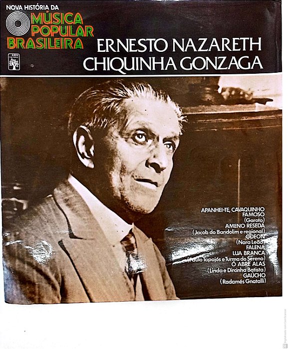 Disco de Vinil Ernesto Nazareth /chiquinha Gonzaga - Nova Historia da Mpb Interprete Ernesto Nazareth /chiquinha Gonzaga (1977) [usado]