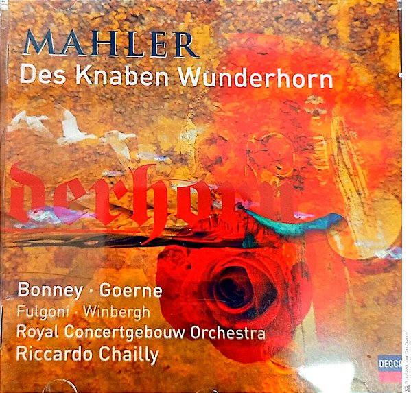 Cd Mahler - Des Kanben Wunderhorn Interprete Gustav Mahler [usado]