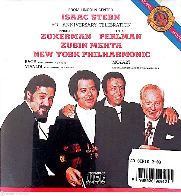 Cd Isaac Stern Interprete New York Philharmonic (1981) [usado]