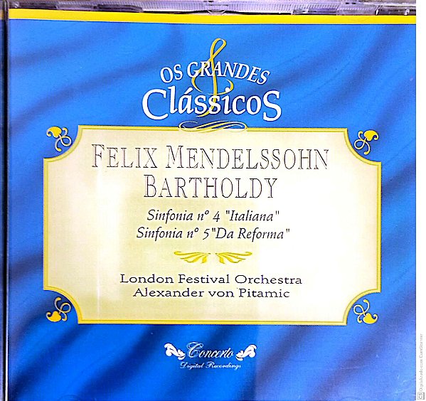 Cd Felix Mendelssohn Bartholdy - os Grandes Clássicos Interprete London Festival Orchestra (1994) [usado]