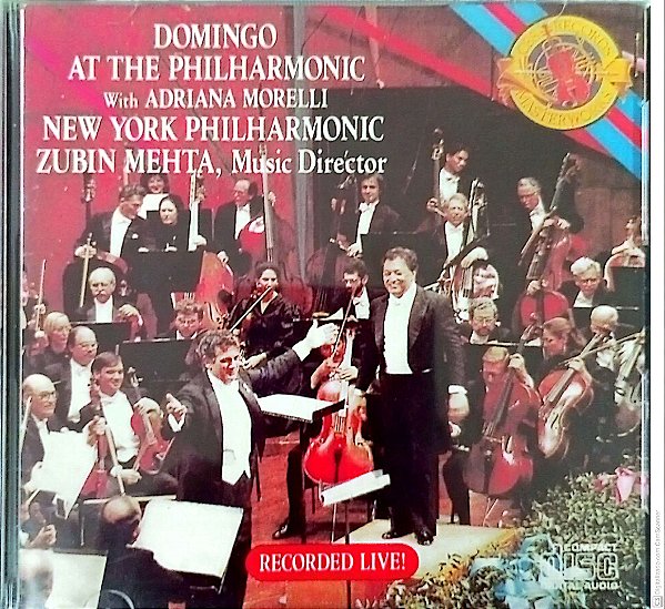Cd Placido Domingo - Domingo At The Philharmonic Interprete Placido Domingo (1989) [usado]