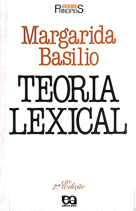 Livro Teoria Lexical Autor Basilio, Margarida (1989) [usado]