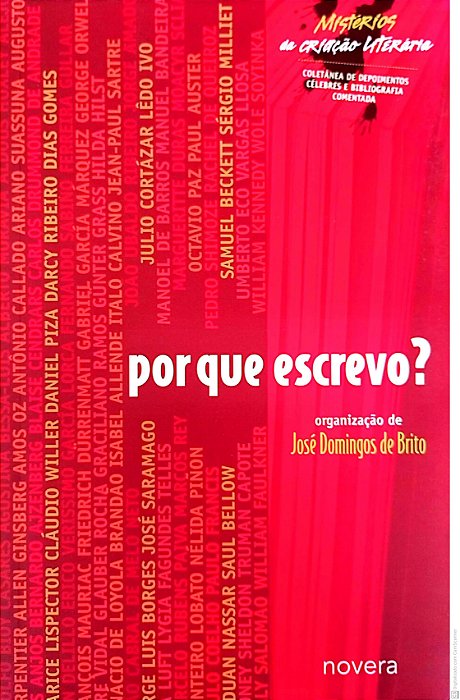 Livro por que Escrevo ? Autor Brito, José Domingos de (2006) [usado]
