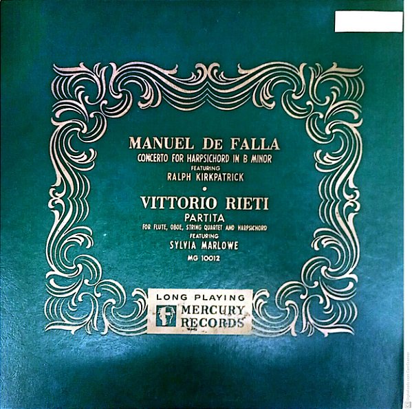 Disco de Vinil Manuel de Falla - Harpsichord Interprete Ralph Kirkpatrick [usado]