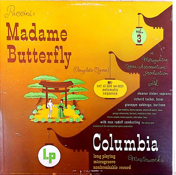Disco de Vinil Madame Butterfly - Puccini Interprete Madame Butterfly [usado]