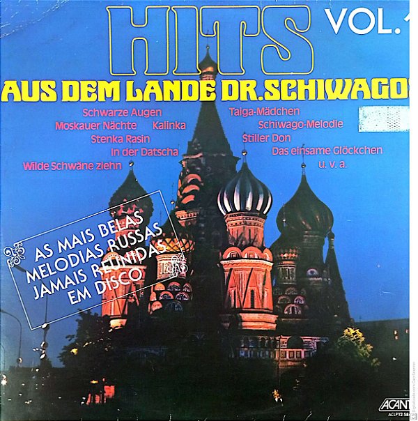 Disco de Vinil Hits Vol.1 Aus Dem Lande Dr.schiwagos Interprete das Party Orchester (1979) [usado]