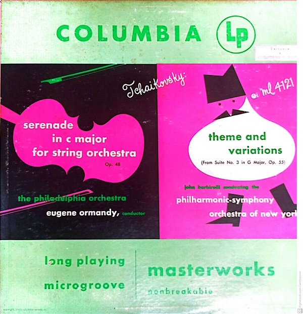 Disco de Vinil Tchaikovsky - Theme And Variations Interprete Philharmonic Symphony Orchestra Of New York [usado]