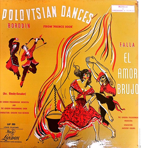 Disco de Vinil Borodin ; Polovtsian Dances Interprete The London Philharmonic Orchestra [usado]