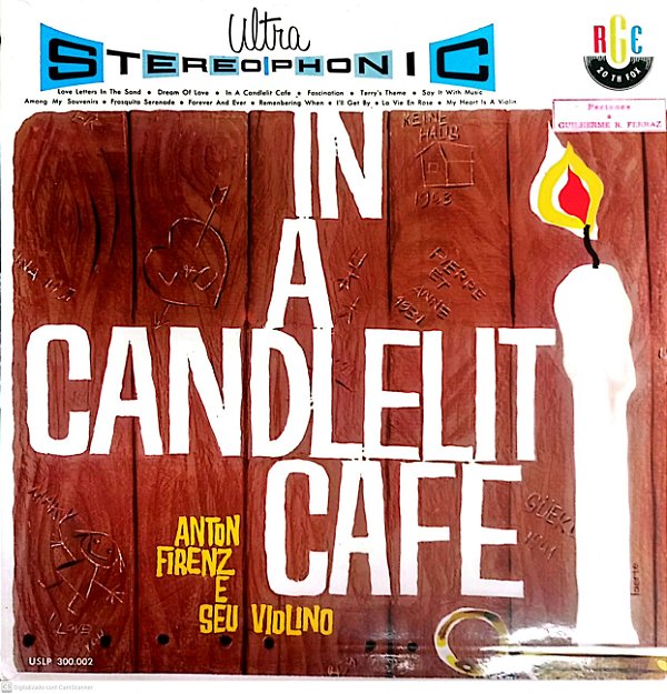 Disco de Vinil In a Candlelit Café Interprete Anton Frienz e seu Violino [usado]
