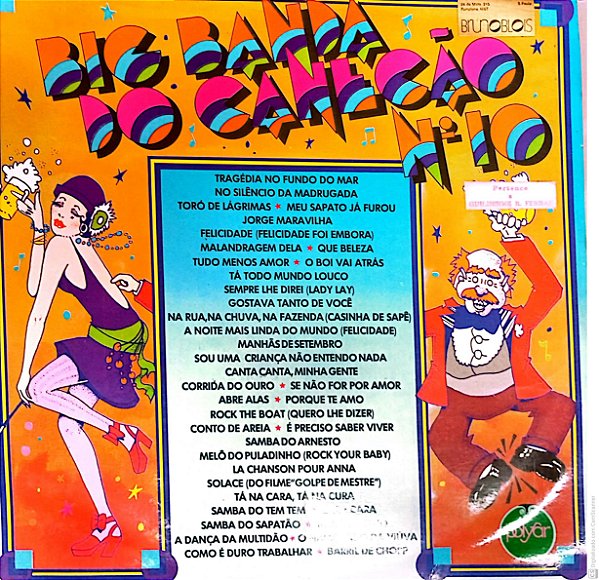 Disco de Vinil Big Banda do Canecão Nº 10 Interprete Big Banda do Canecão (1974) [usado]