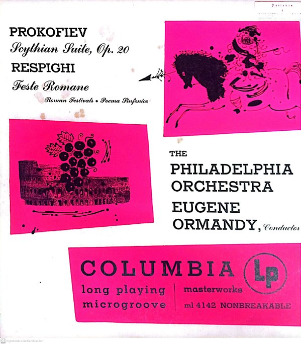 Disco de Vinil Prokofiev Scythian Suite ,op. 20 Interprete The Philhadelphia Orchestra [usado]