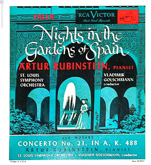 Disco de Vinil Falla - Nights Thje Gardens Of Spain Interprete Arthur Rubisntein , Pianist [usado]