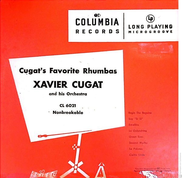 Disco de Vinil Cugat´s Favorite Rhumbas - Long Playng Microgroove 33 1/2 Interprete Xavier Cugat [usado]