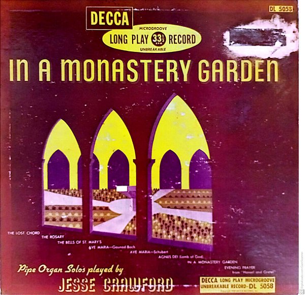 Disco de Vinil In a Monastery Garden Long Play 33 1/3 Interprete Jesse Crawford [usado]