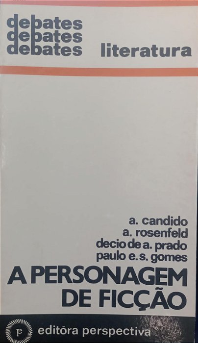 Livro Personagem de Ficção, a Autor Vários Autores (1972) [usado]