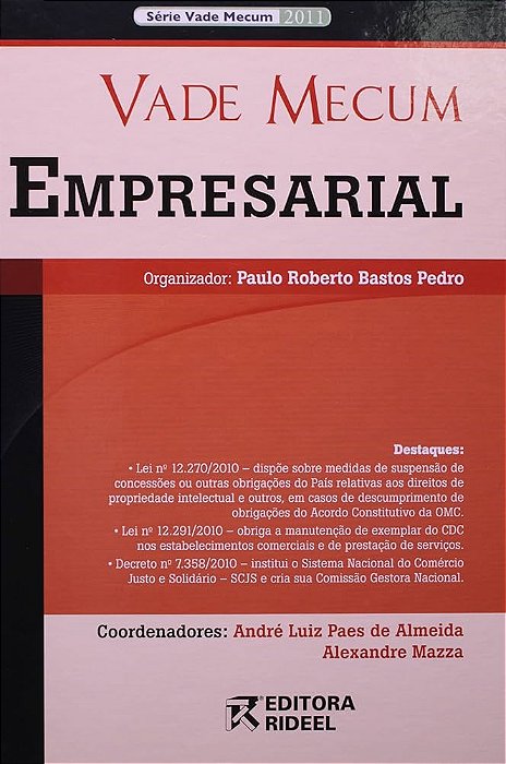 Livro Vade Mecum Empresarial Autor Vários Autores (2011) [usado]