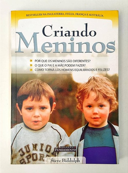 Livro Criando Meninos Autor Biddulph, Steve (2002) [seminovo]