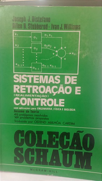 Livro Sistemas de Retroação e Controle Autor Vários Autores (1972) [usado]