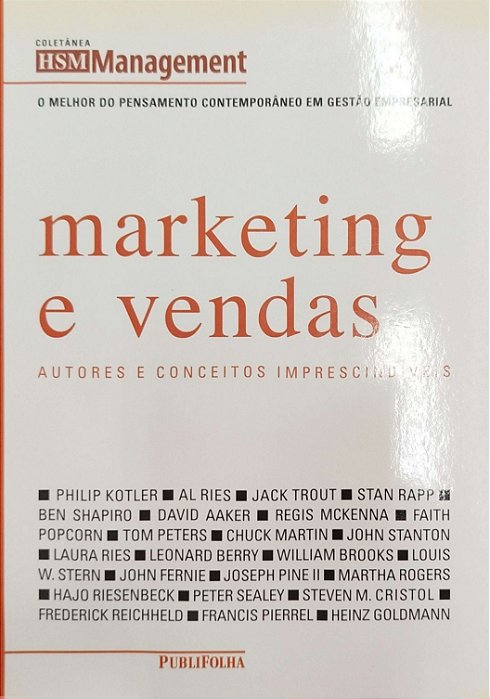 Livro Marketing e Vendas Autor Vários (2001) [usado]